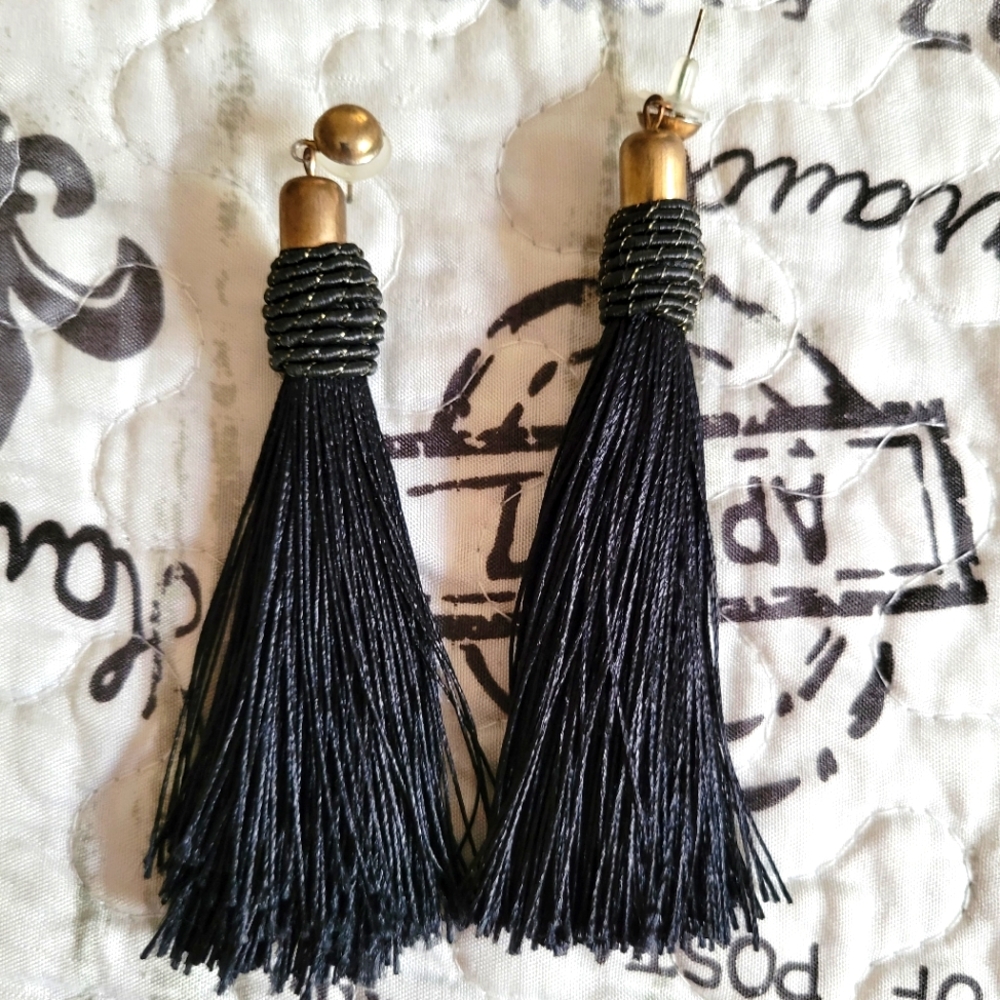 Black earrings